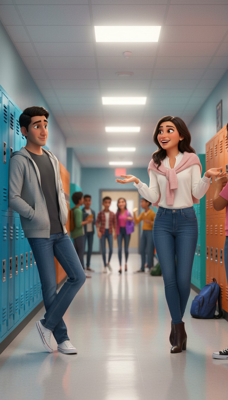 Shy Teen Crush Encounter