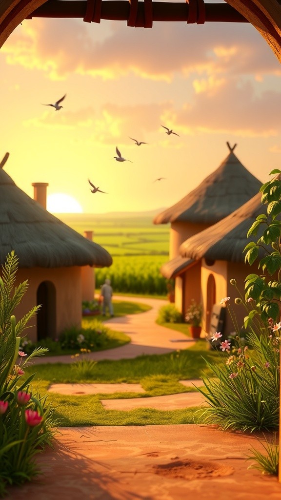 गाँव की सब्जी मंडी