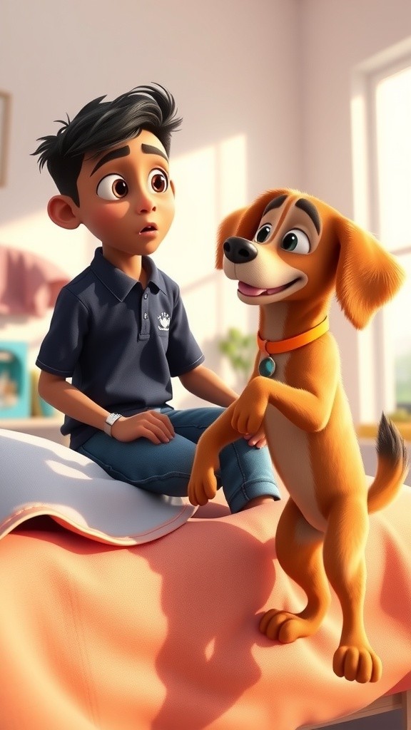 Dog's Supportive Sniffles