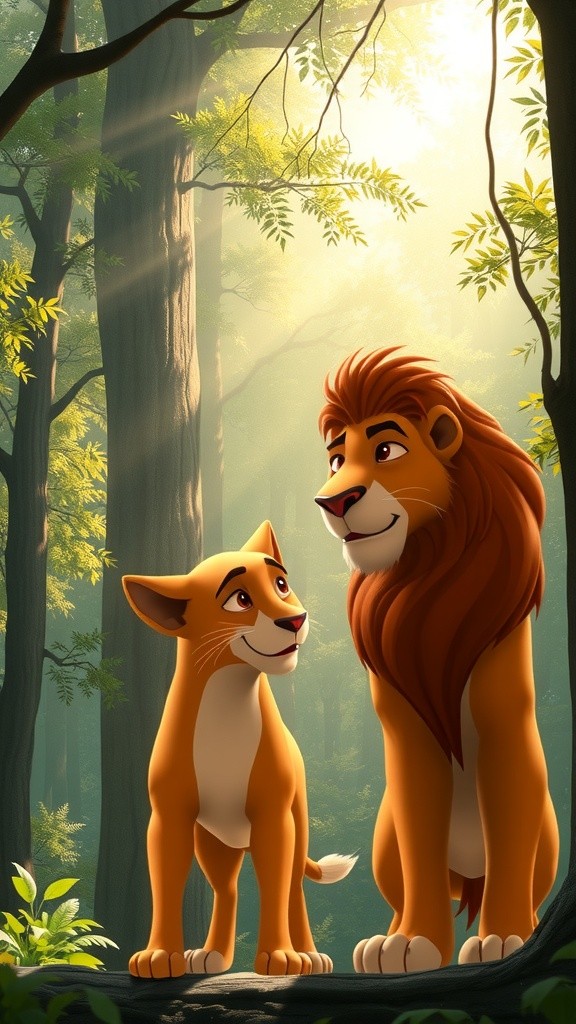 शेर और चालाक बंदर की कहानी