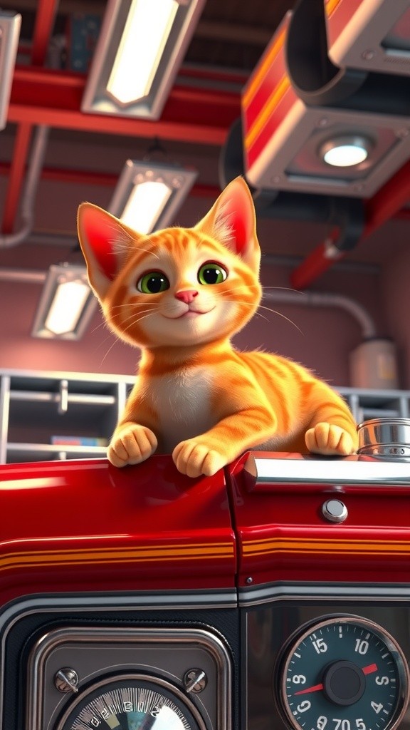 The Heroic Fire Station Cat