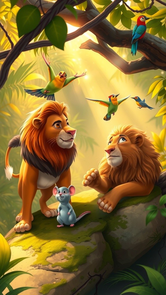 चूहा और शेर की दोस्ती