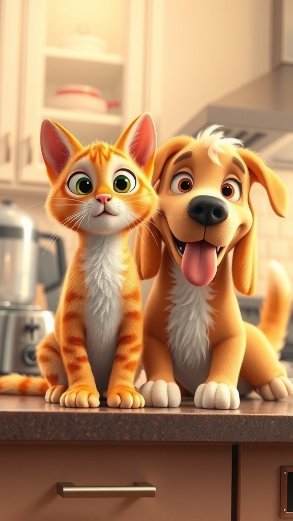 Kucing dan Anjing: Cara Sederhana Mendapatkan Ikan