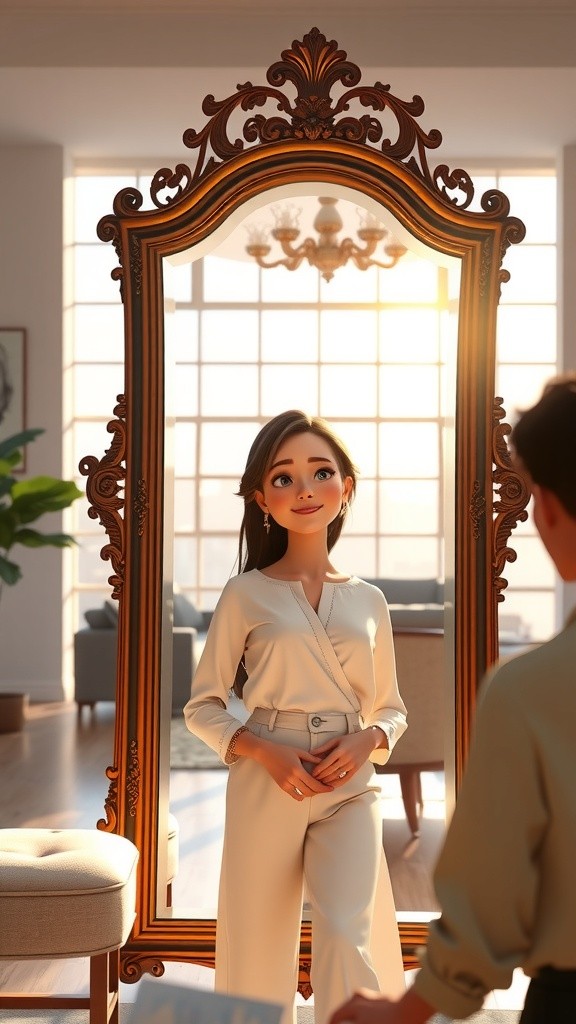 Reflecting Elegance: Sarah's Mirror Showcase