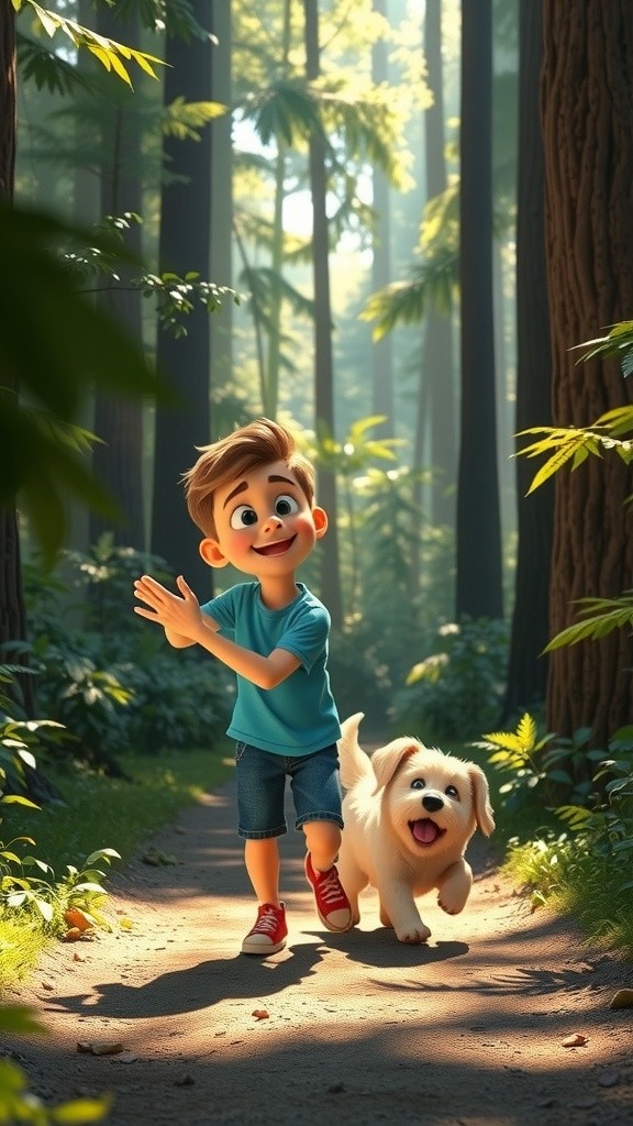 Adventures of a Boy and His Dog in the Forest