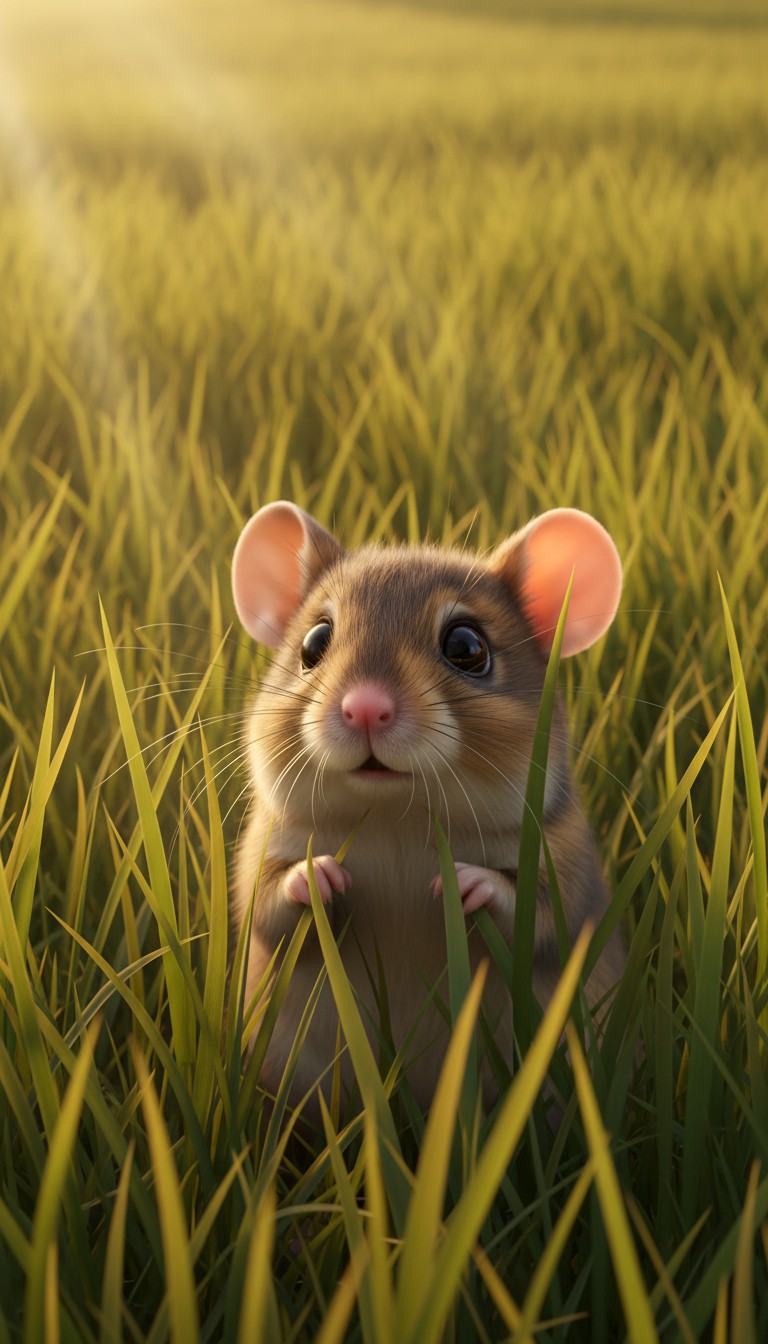 Pip's Nighttime Transformation: A Mouse's Masterpiece