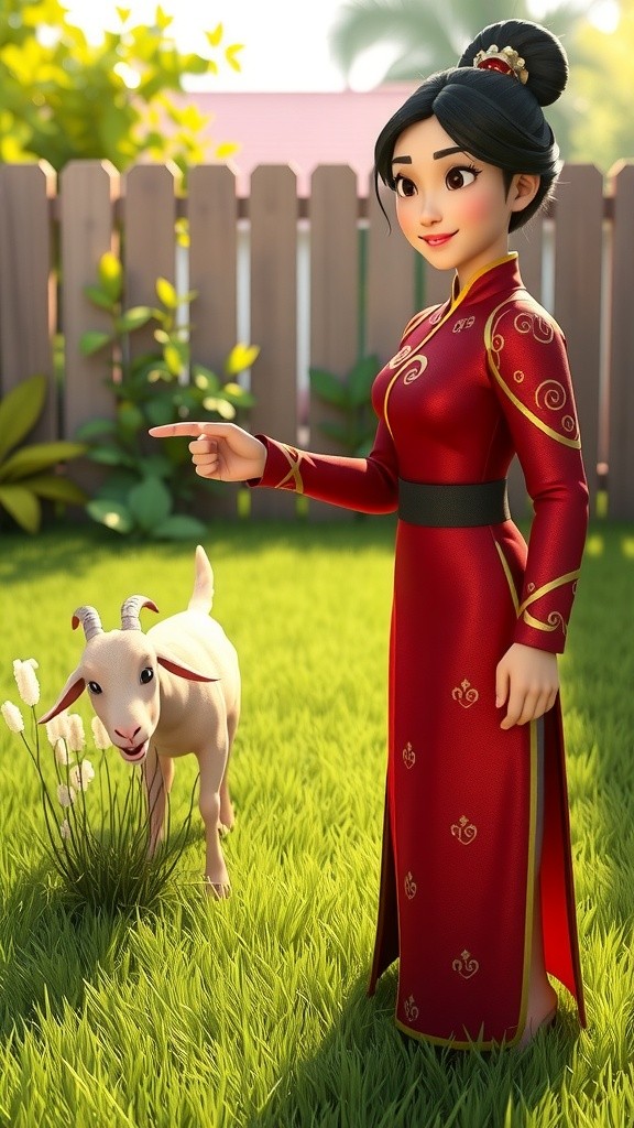 Goat's Clever Invitation