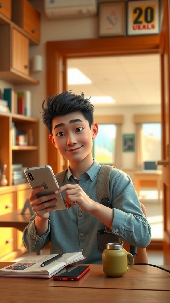 Nobita's Math Copy and Social Media Adventure