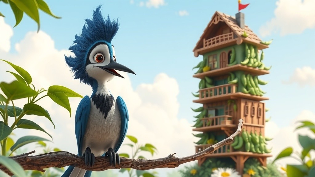 रानी चिड़िया का तीन मंजिला घर