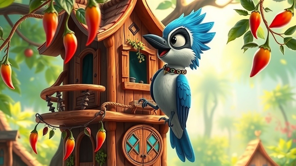 रानी चिड़िया का तीन मंजिला मिर्ची घर