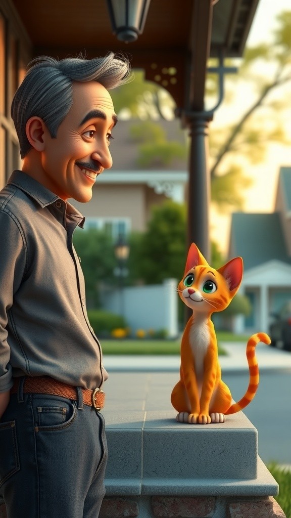 The Cat and the Man: A Lesson in Kindness