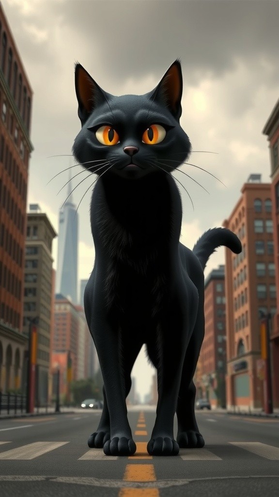 Pertarungan Monster Kucing dan Ayam Raksasa