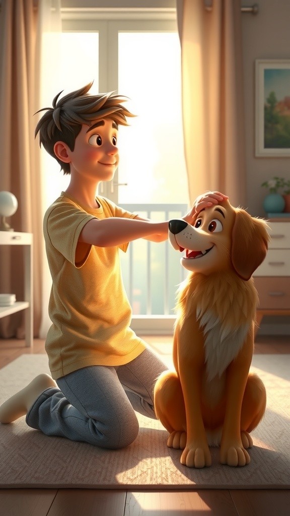 A Dog’s Comfort for a Friend