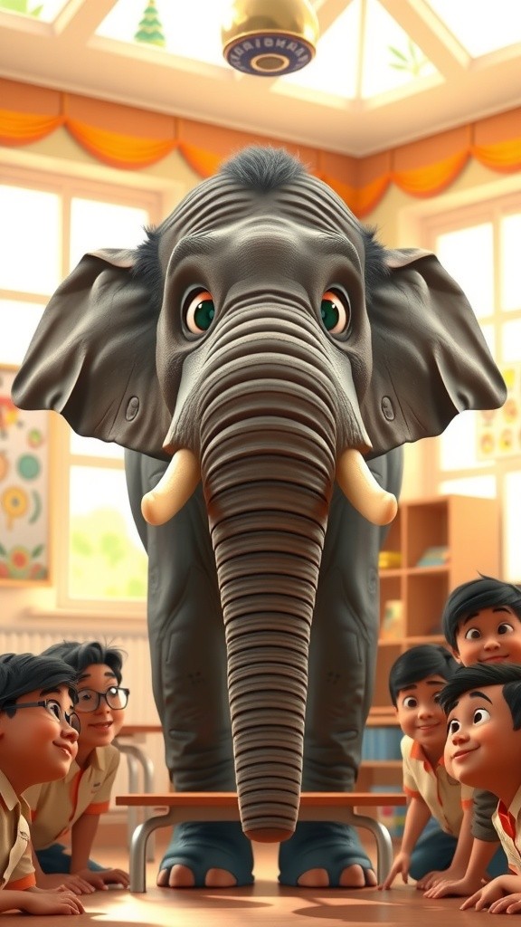 Mehnati Hathi aur Chalak Lomdi ki Kahani