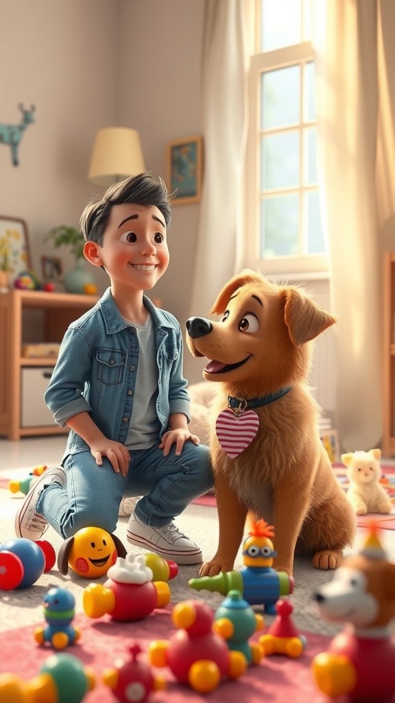 Dog's Playful Pep Talk