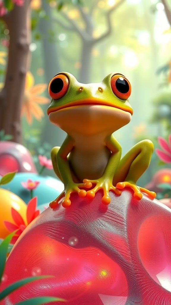 Tippy-Toe the Rainbow Frog