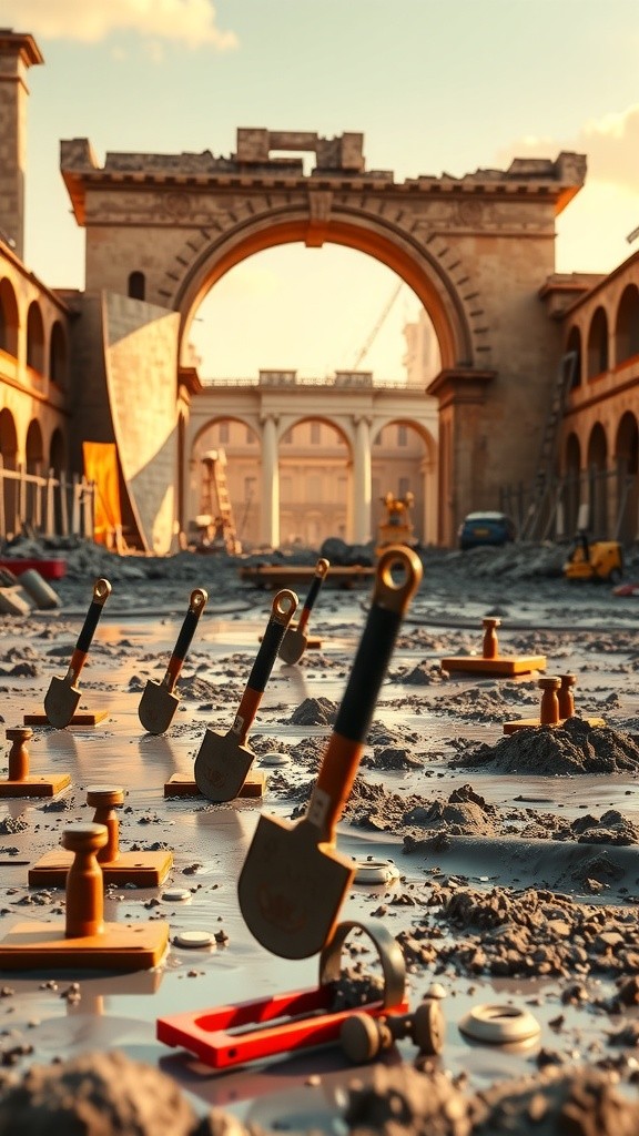 Aqueduct Construction Chaos in Ancient Rome