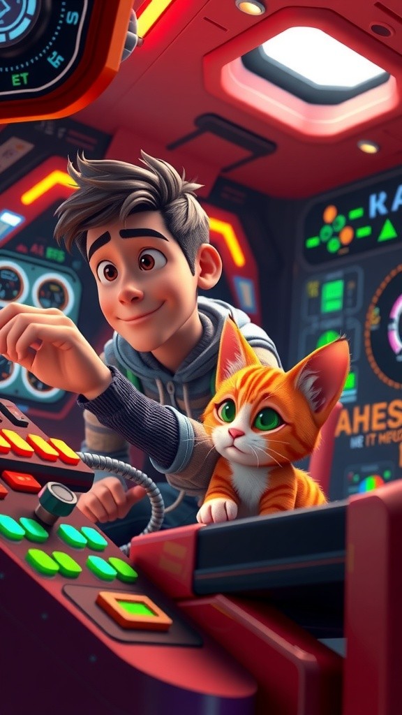 Petualangan Roket ke Planet Warna-Warni