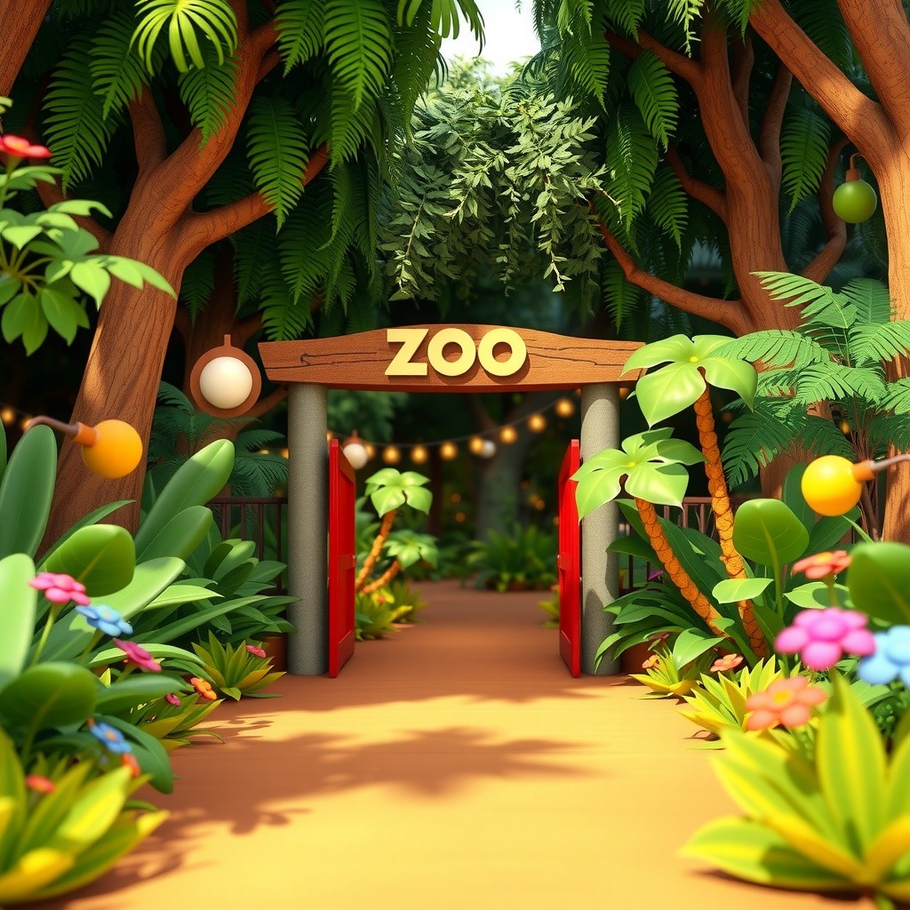 बच्चों के लिए 3D एनिमेशन: चिड़ियाघर की खोज