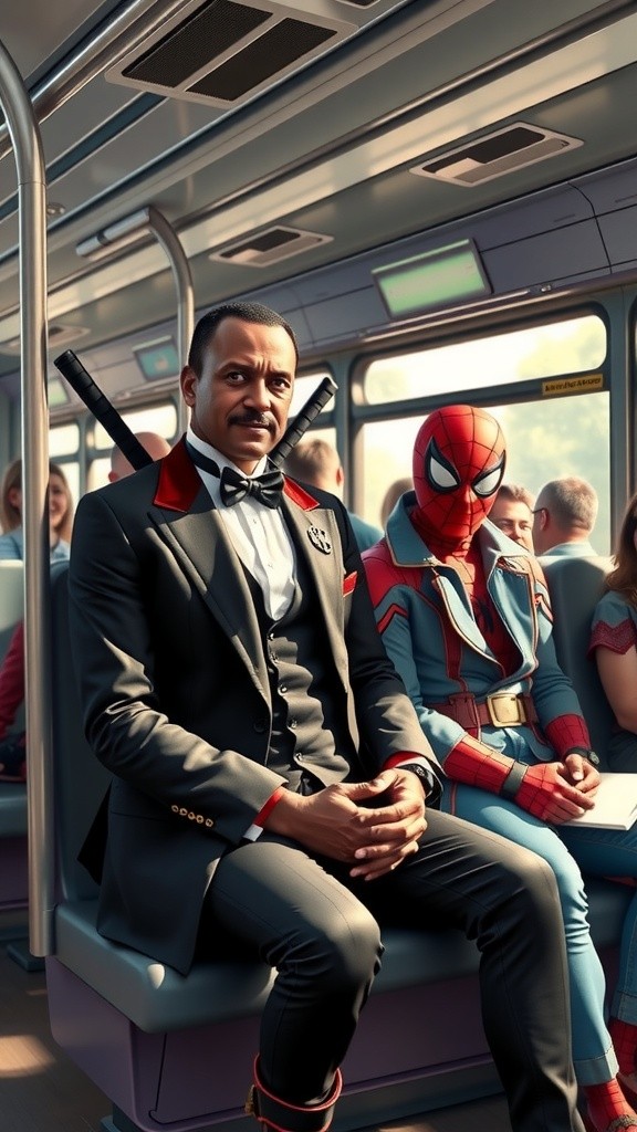 डेडपूल और स्पाइडर-मैन की बस यात्रा