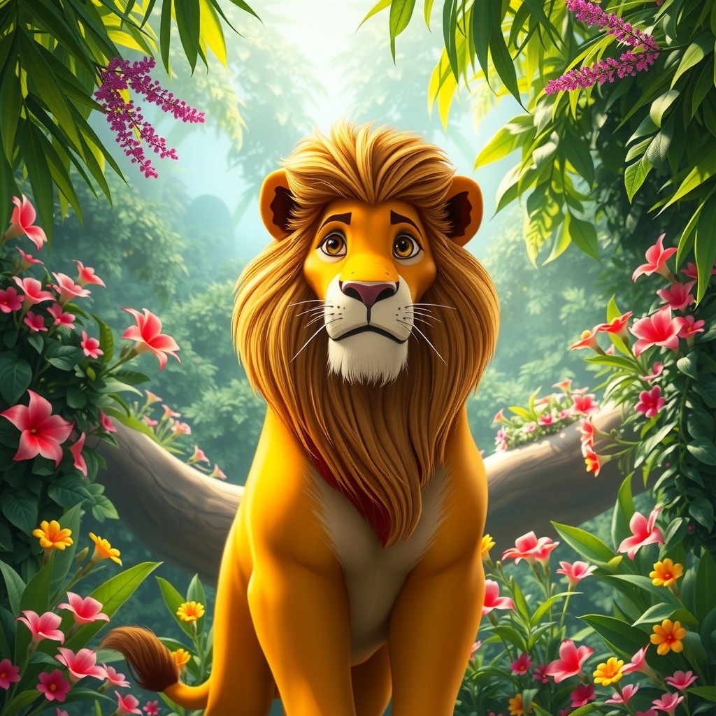 Sheru Ka Phoolon Ke Saath Khelna