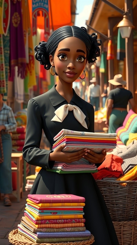 Ama's Generosity at the Marketplace