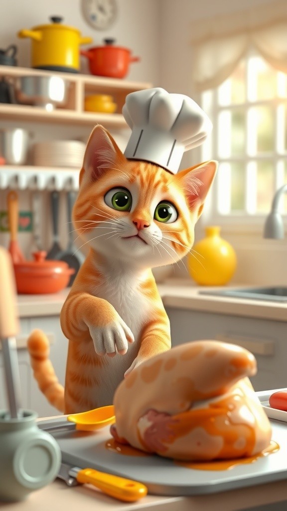 Chef Cat's Hilarious Cooking Adventure! (copy)