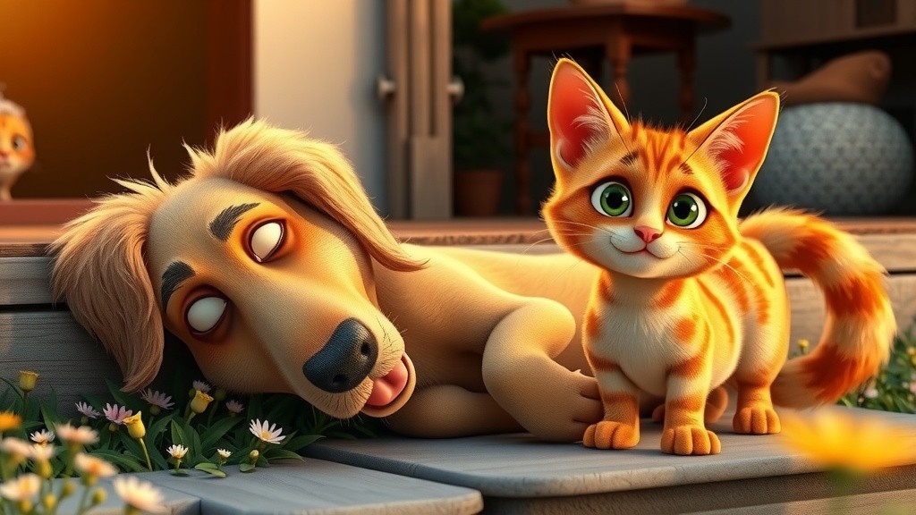 कुत्ते और बिल्ली की दोस्ती