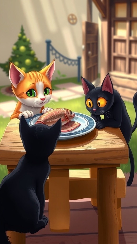 Pertarungan Kucing: Berebut Ikan Pindang