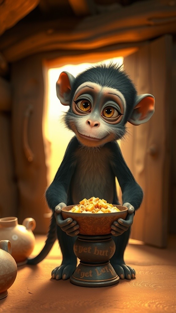 माँ बंदर का स्पेशल हलवा