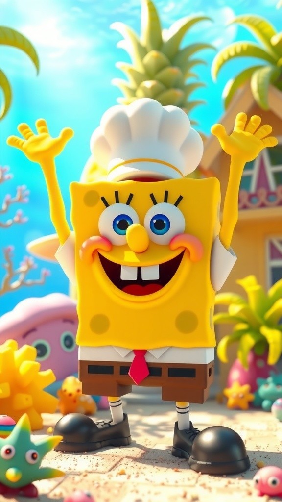 Lomba Krabby Patty di Bikini Bottom