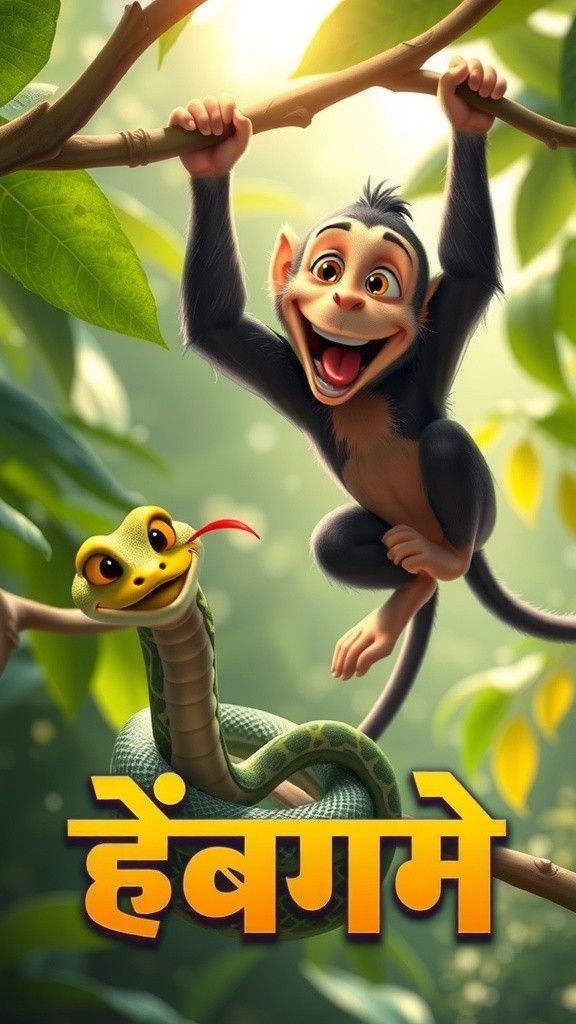 बंदर और सांप की शिक्षा (एक प्रेरणादायक कहानी)