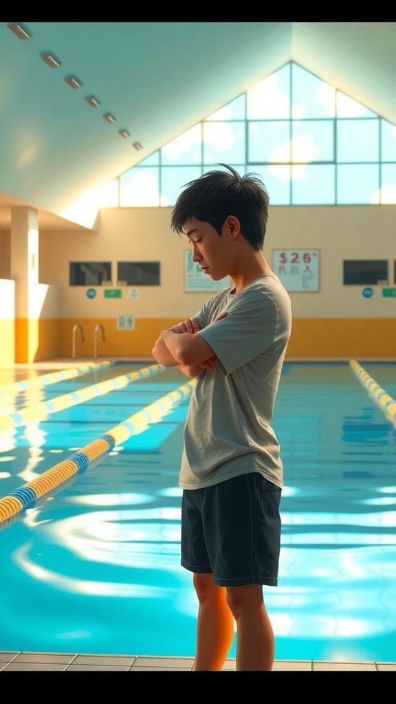 Anak Belajar Berenang bersama Pelatih Perempuan