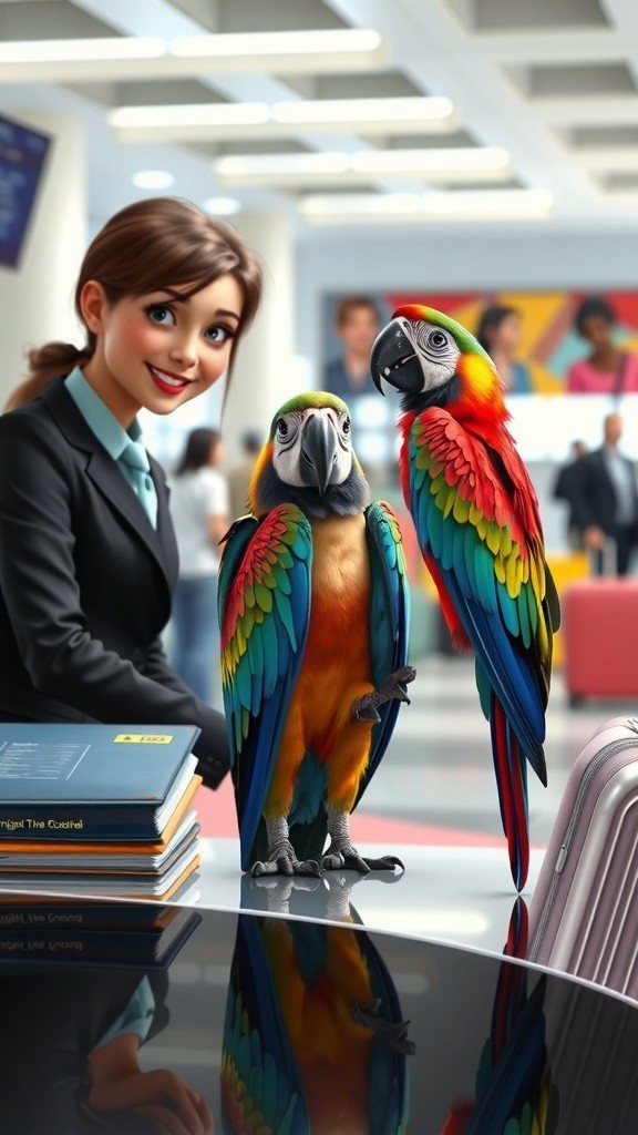 Parrot's Packing Predicament at the Airport!