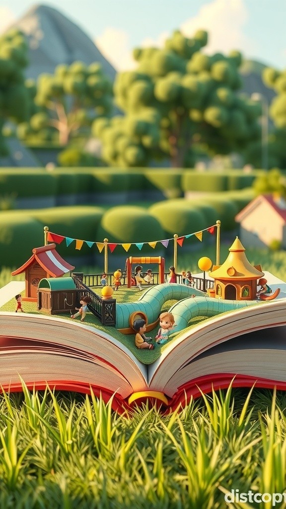 Kurcaci Kecil di Taman Buku Raksasa