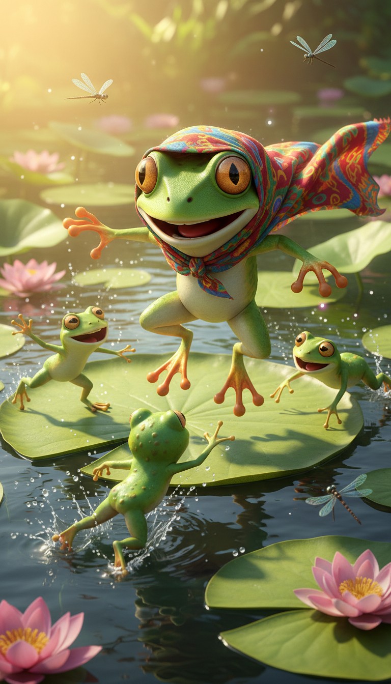 Qorqori the Clever Frog and the Greedy Snake