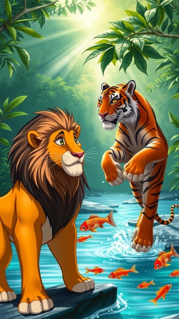 شیر اور ٹائیگر کی کہانی