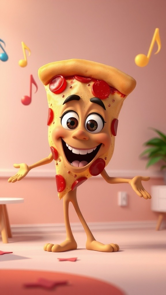 पिज़्ज़ा स्लाइस का टॉपिंग एडवेंचर