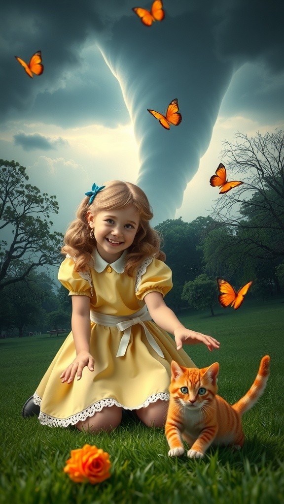 The Little Girl and the Tornado