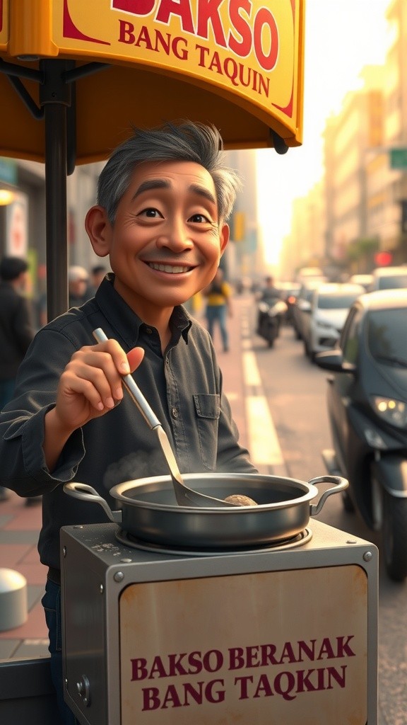 Bang Taqin Jualan Bakso Beranak