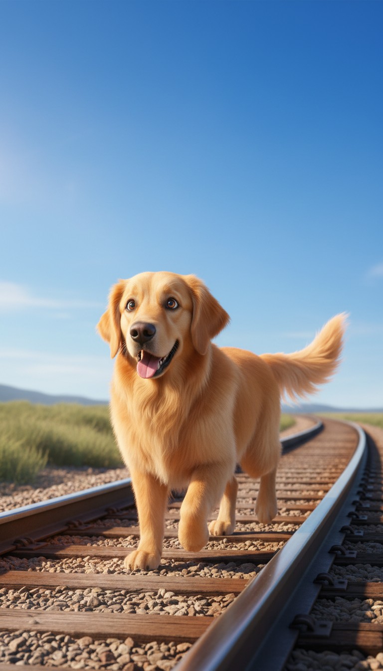 Leo the Brave Puppy Saves the Train