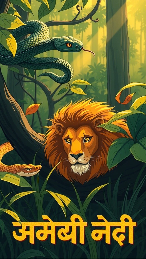 साँप और शेर: समझदारी की कहानी