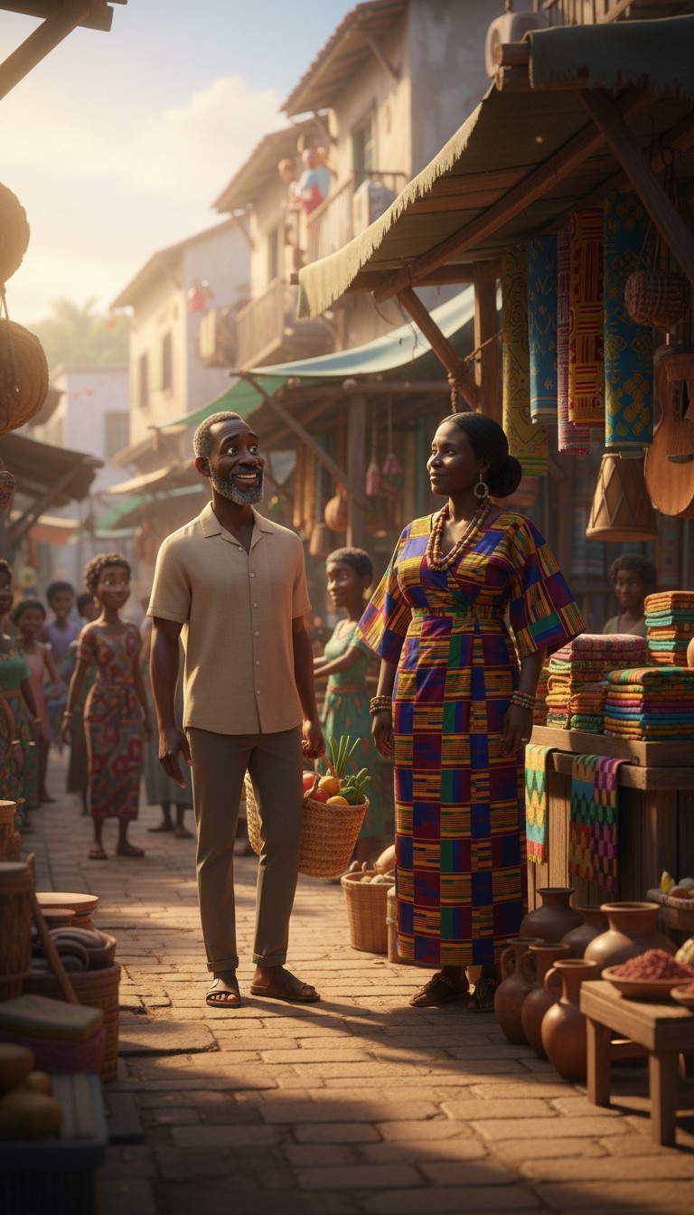 Three Friends, One Love: A Ghanaian Tale