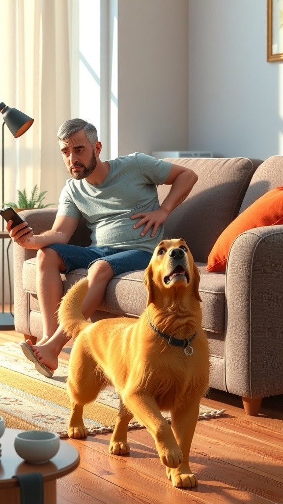 A Dog's Comforting Presence