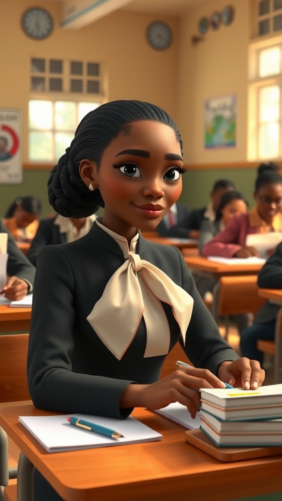 Pen Tug-of-War: Ghanaian School Girls Battle