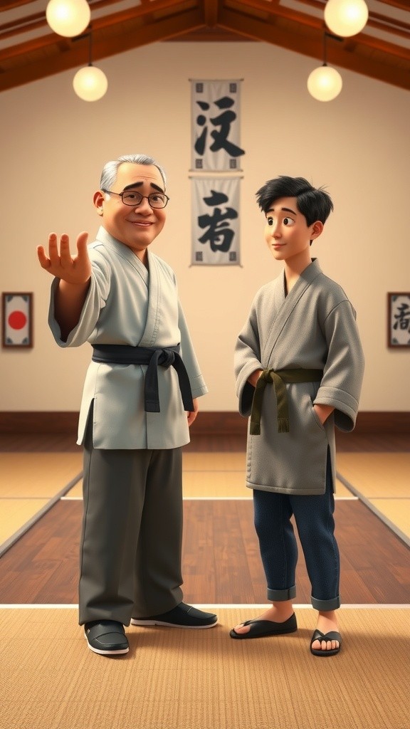 Taekwondo Training with Master and Instructor George