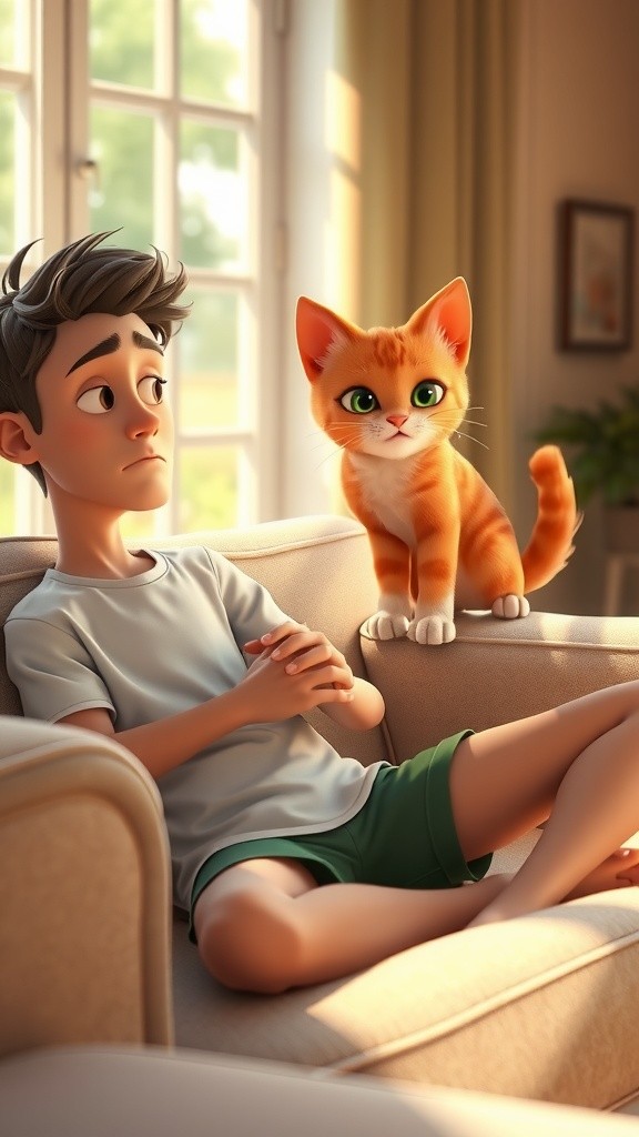 Couch Chronicles: A Feline Friendship