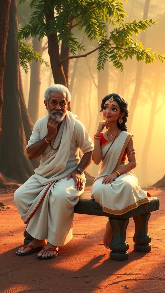 Whispers of the Forest: A Mahabharata Moment