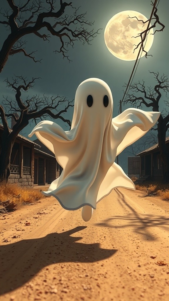The Ghost's Plea in the Village Chase