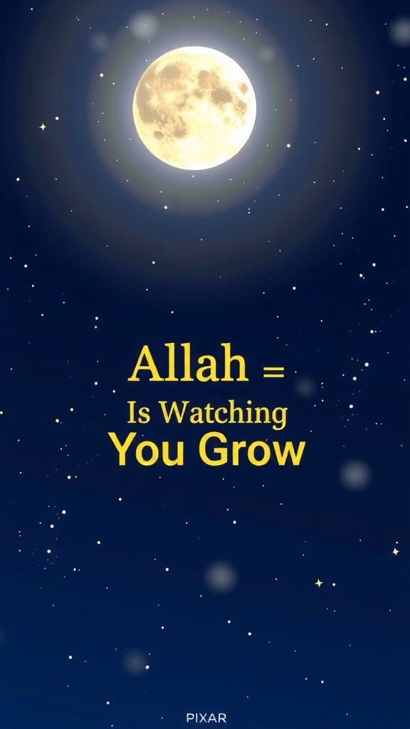 Allah Is Watching You Grow